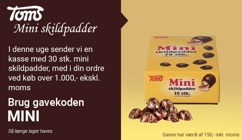 Toms mini skildpadder i æske ny